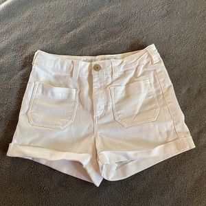 White comfy shorts